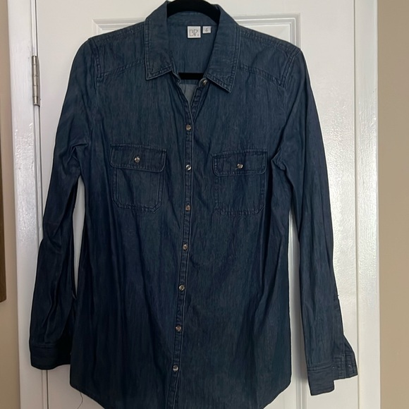 BP dark wash chambray button up - Picture 5 of 5